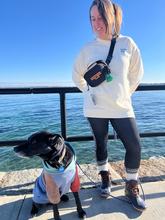 Masshole & Co. x SUS Dog Belt Bag with Poop Bag Holder