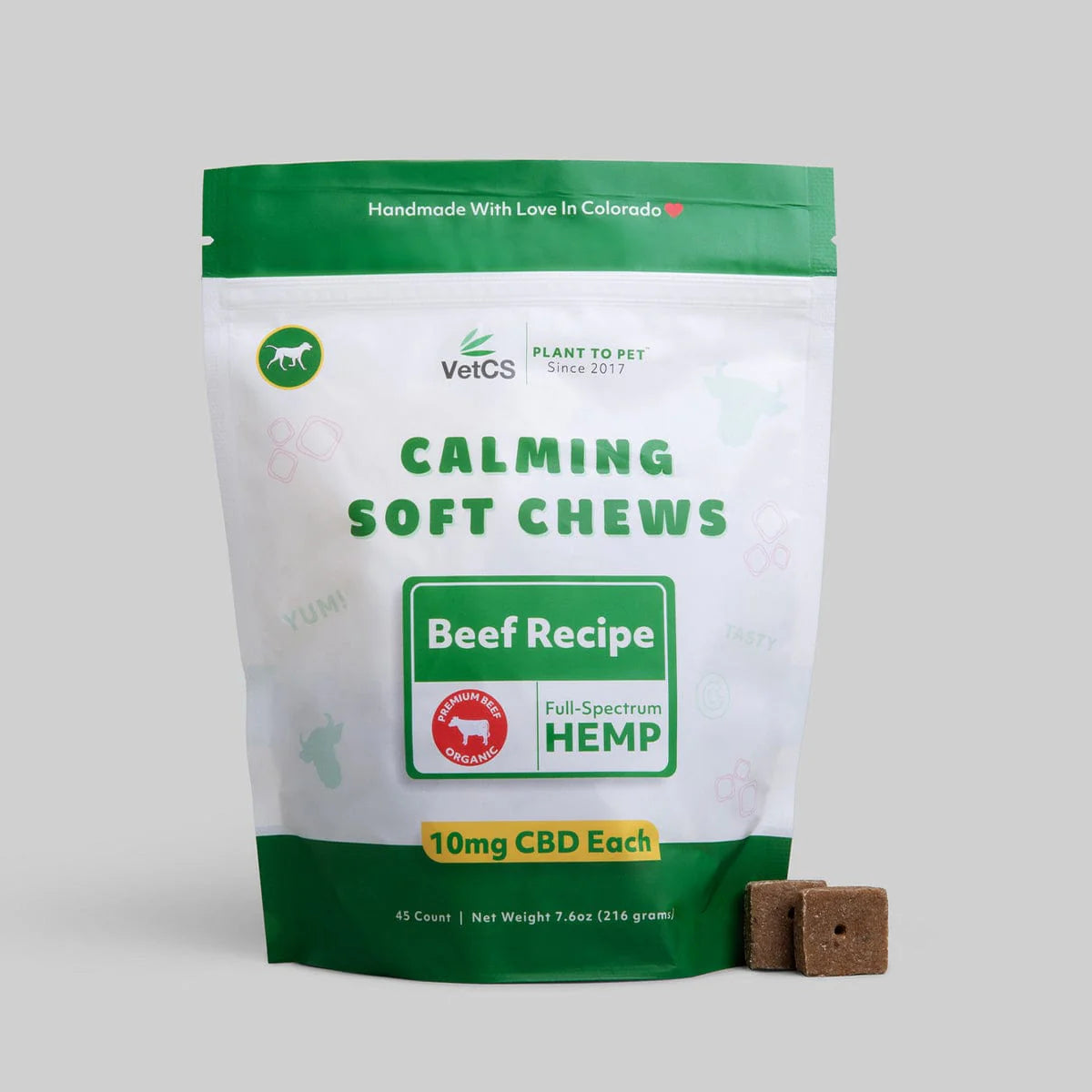 VetCS Calming Soft Chews - Beef Recipe