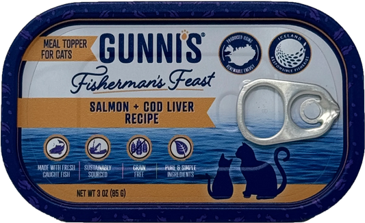 Gunni's Salmon & Cod Liver Food Topper for Cats