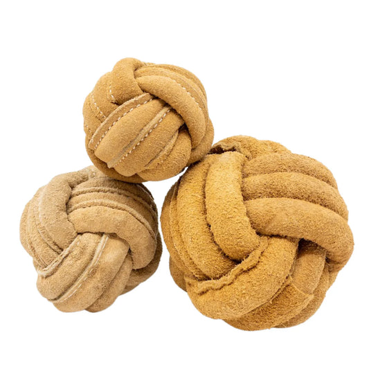Knotted Hide Leather Ball